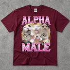 Alpha Male Cat Collage T-Shirt