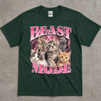 Beast Mode Kitten Graphic T-Shirt