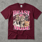 Beast Mode Kitten Graphic T-Shirt