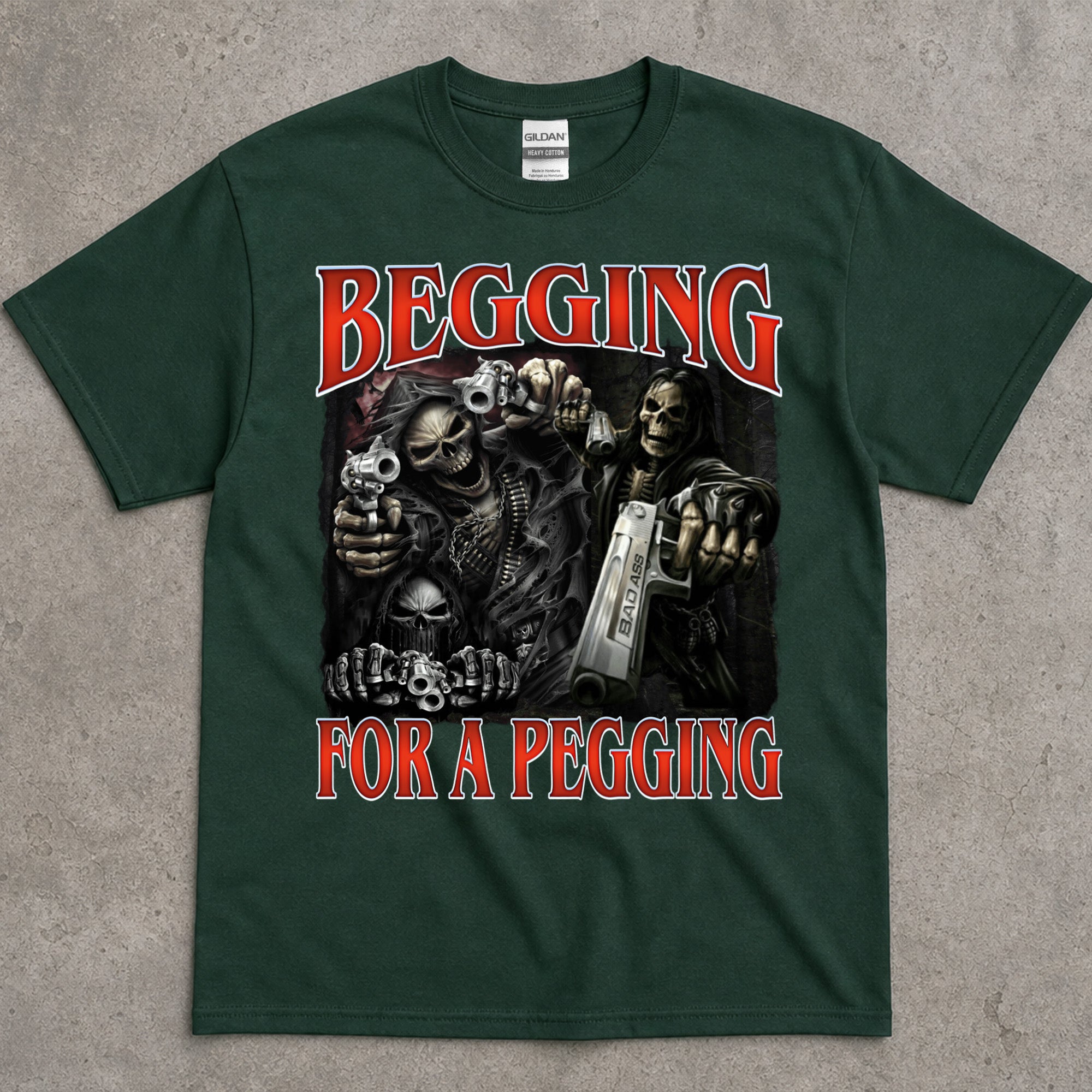 Begging for a Pegging Skeleton T-Shirt