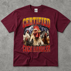 Certified Cock Handler Chicken Graphic T-Shirt