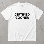 Certified Gooner Text T-Shirt