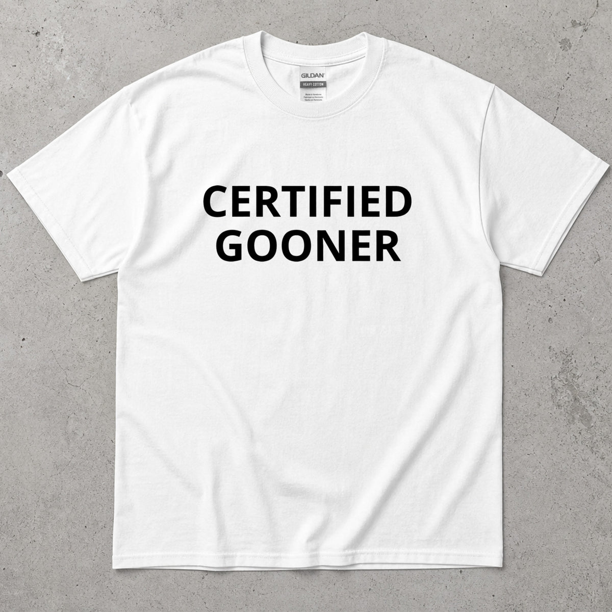 Certified Gooner Text T-Shirt