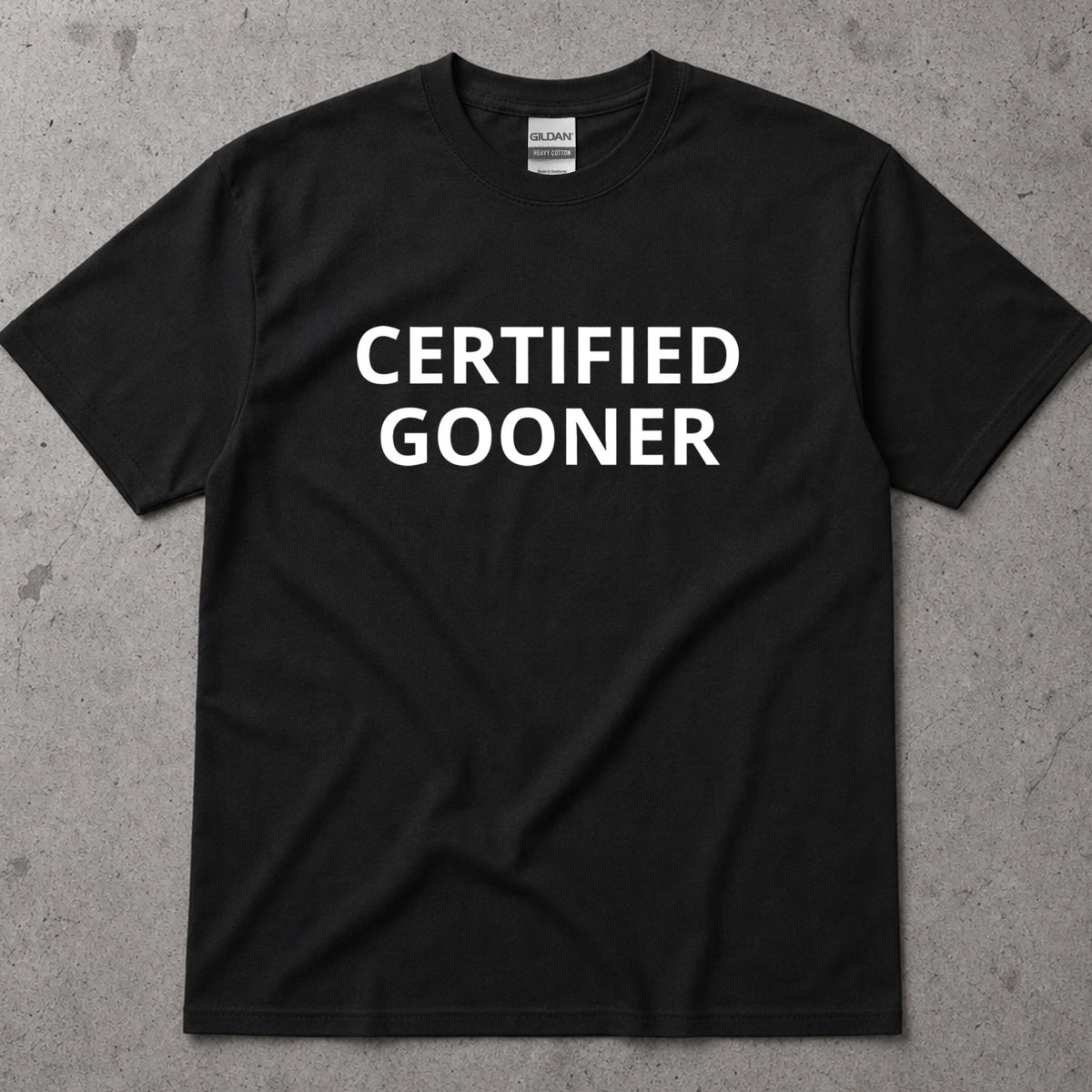 Certified Gooner Text T-Shirt
