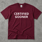 Certified Gooner Text T-Shirt