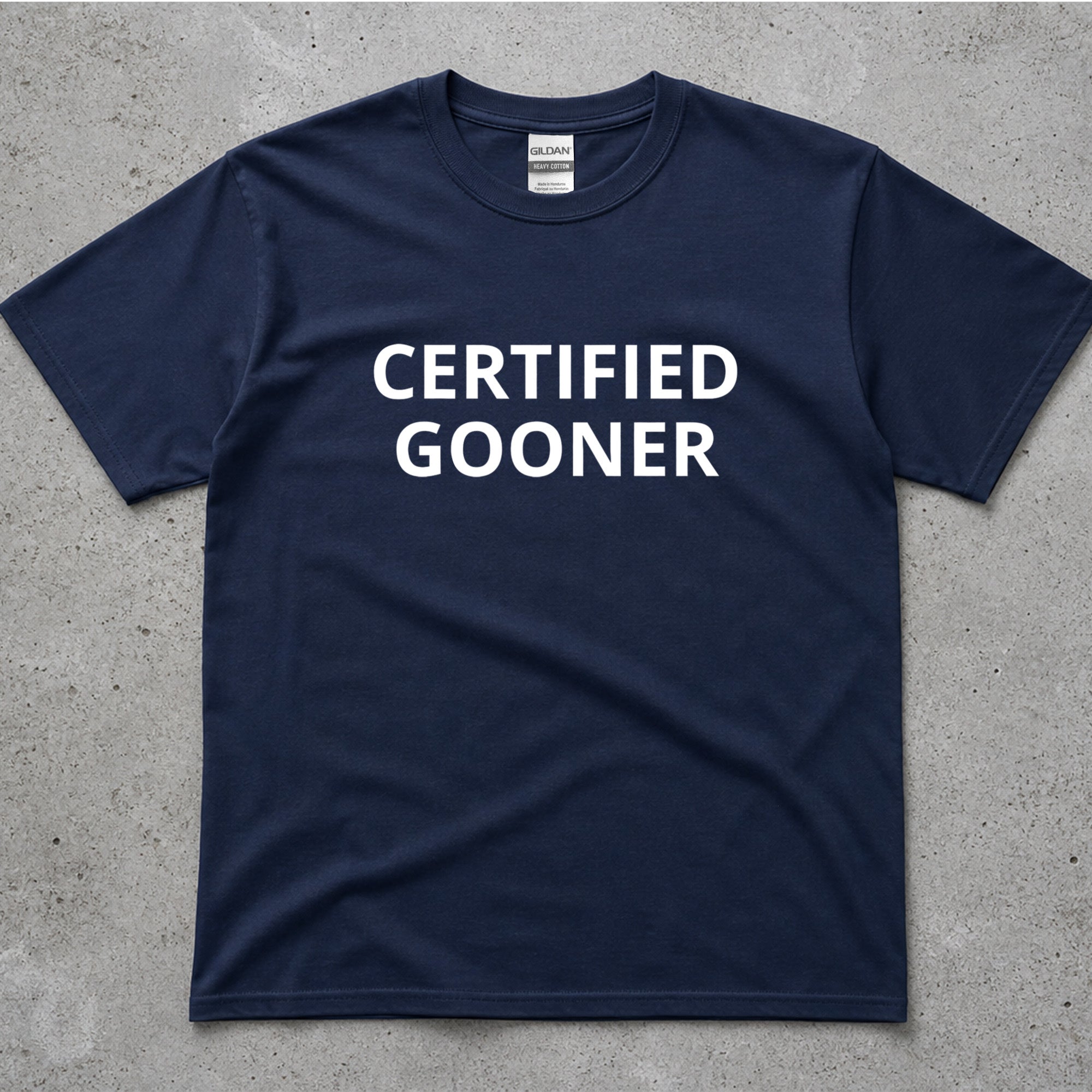 Certified Gooner Text T-Shirt