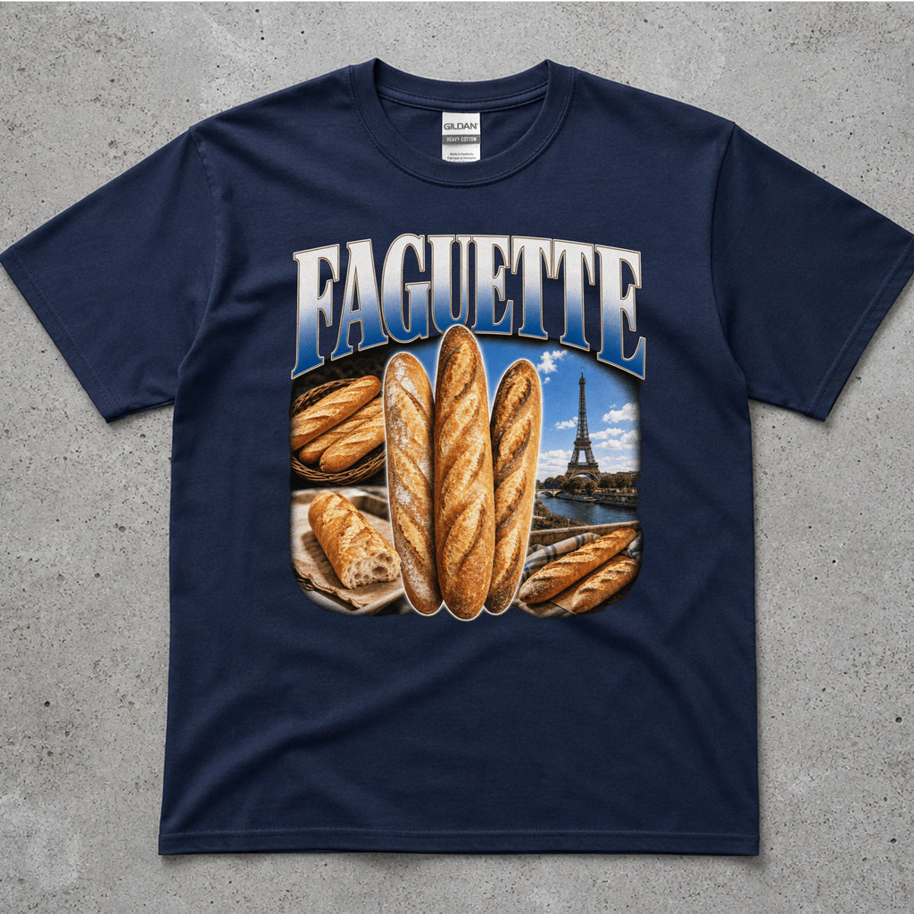 Baguette Collage Graphic T-Shirt