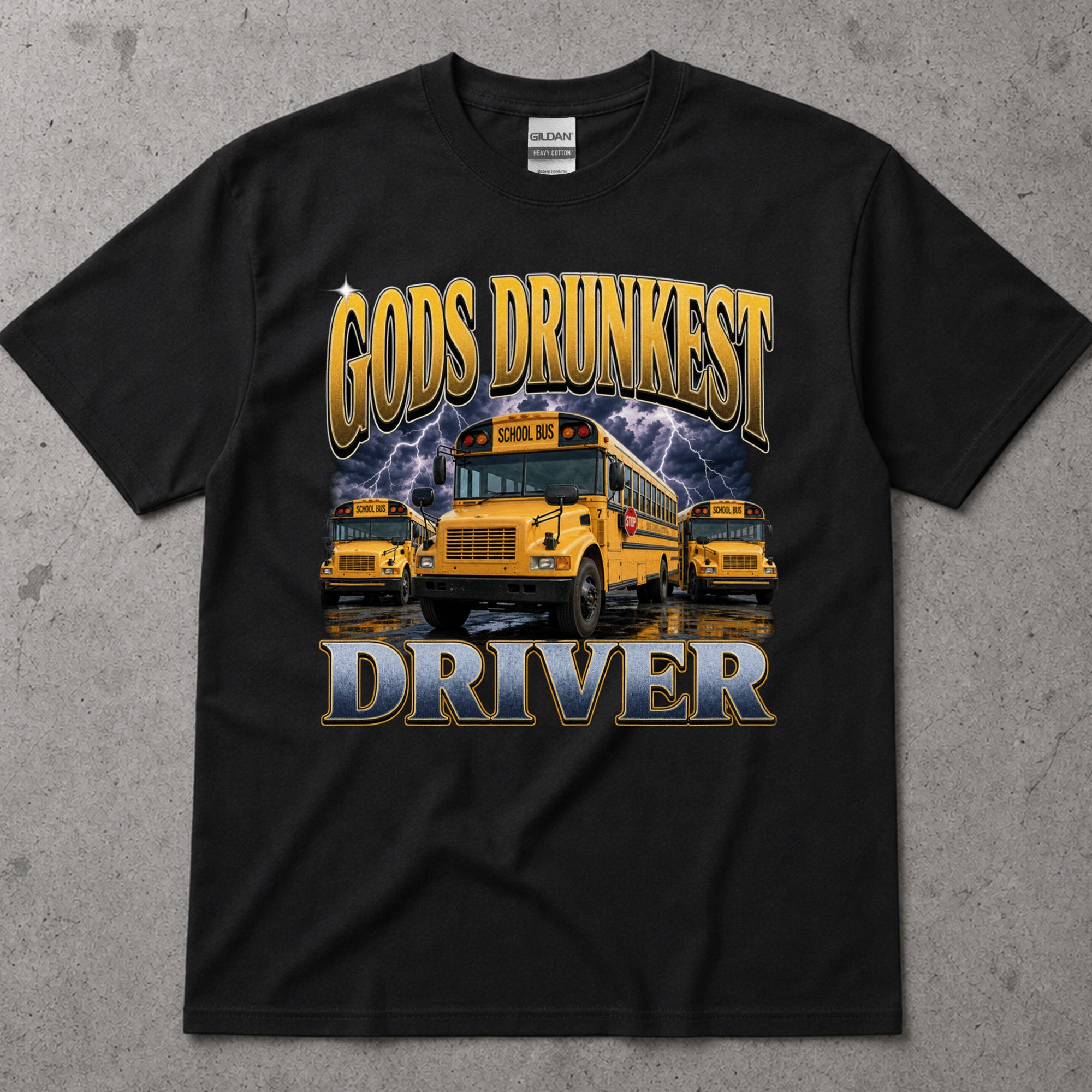 God's Drunkest Driver School Bus T-Shirt