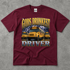 God's Drunkest Driver School Bus T-Shirt
