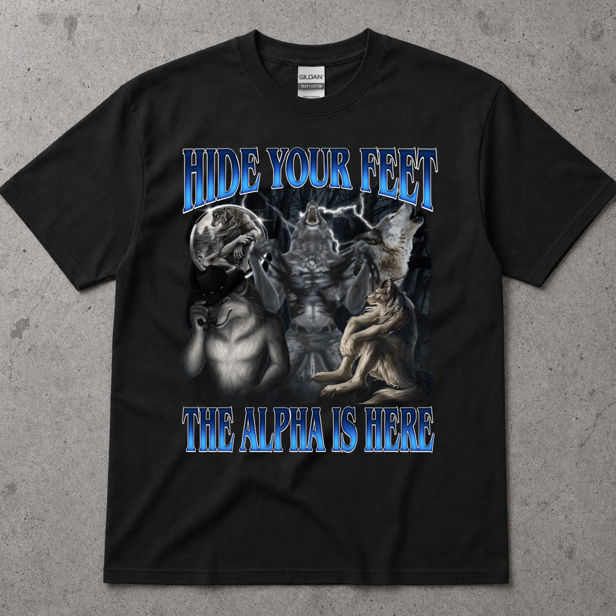Alpha Wolf Pack Graphic T-Shirt