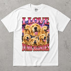 I Love Dumb Blondes Golden Retriever T-Shirt