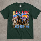 Love Hard Riding Cowboy T-Shirt