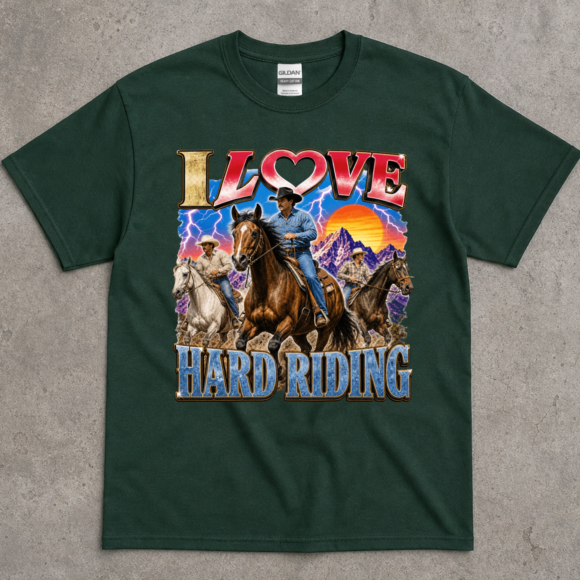 Love Hard Riding Cowboy T-Shirt