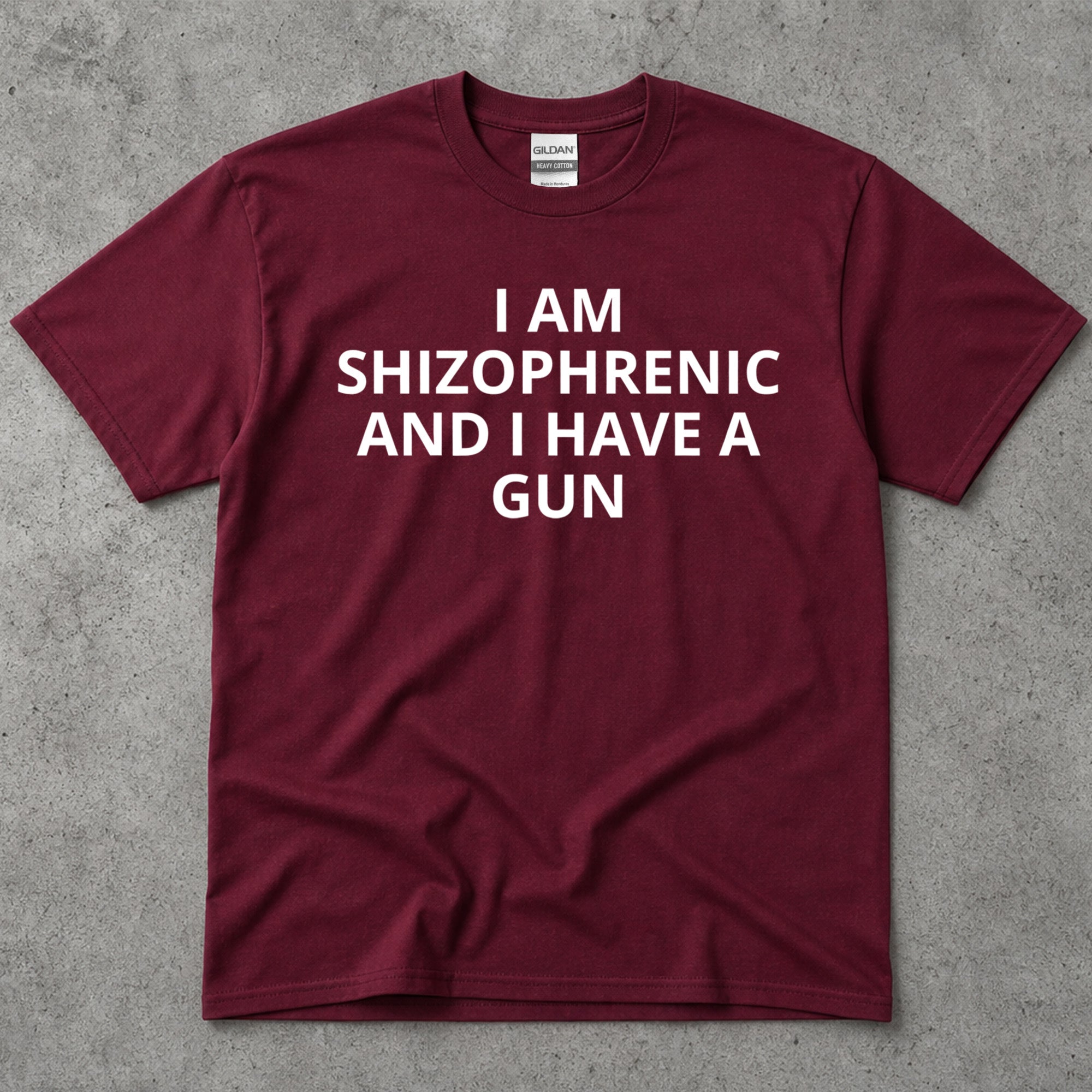 I Am Schizophrenic And I Have A Gun Graphic T-Shirt