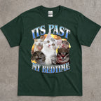 Funny Cat T-Shirt With "It's Tast My Bedtime" Graphic
