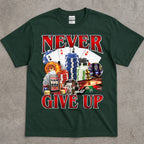 Never Give Up Poker Shirt