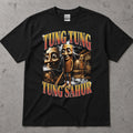 Tung Tung Sahur Cartoon Character Graphic T-Shirt