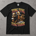 Tung Tung Sahur Cartoon Character Graphic T-Shirt