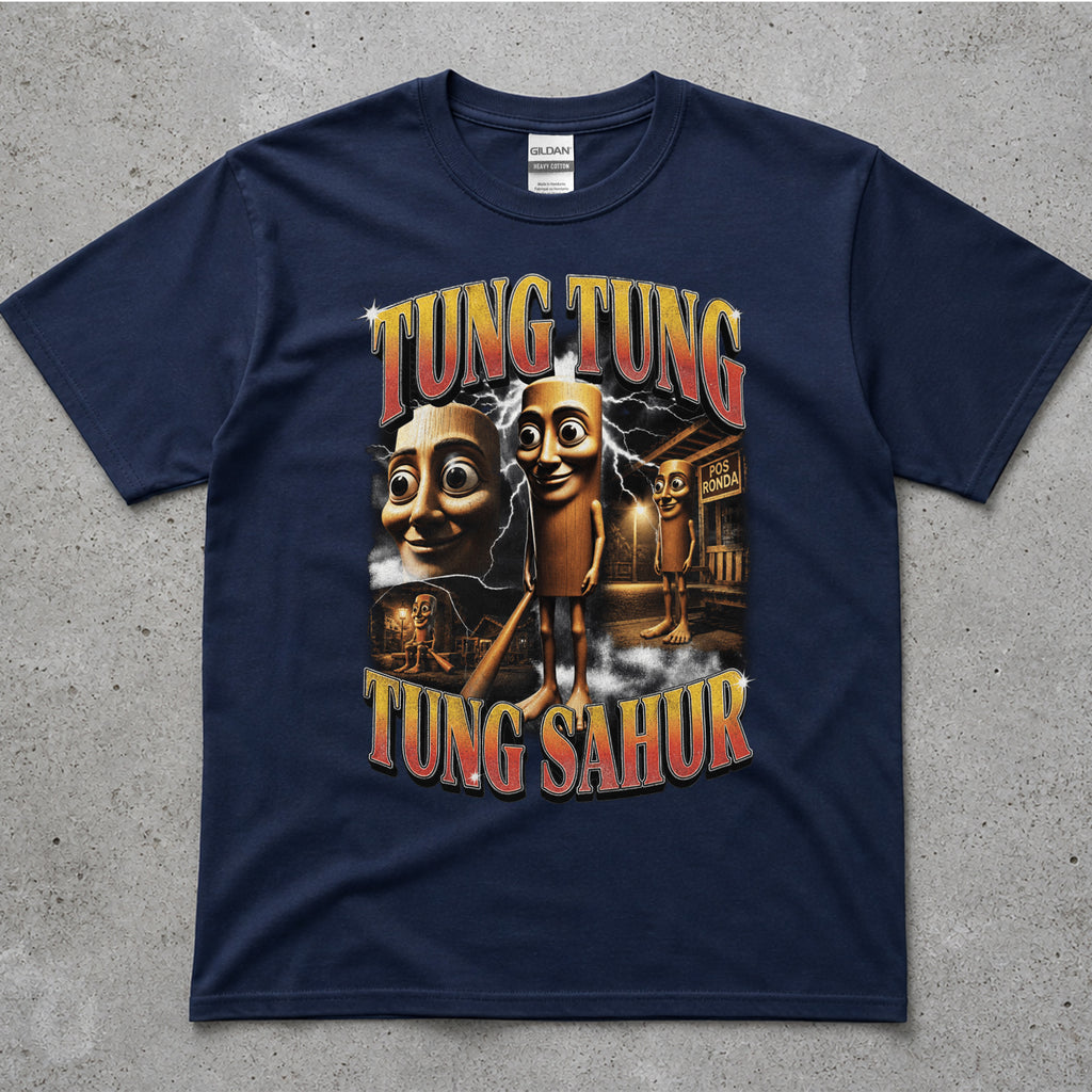 Tung Tung Sahur Cartoon Character Graphic T-Shirt