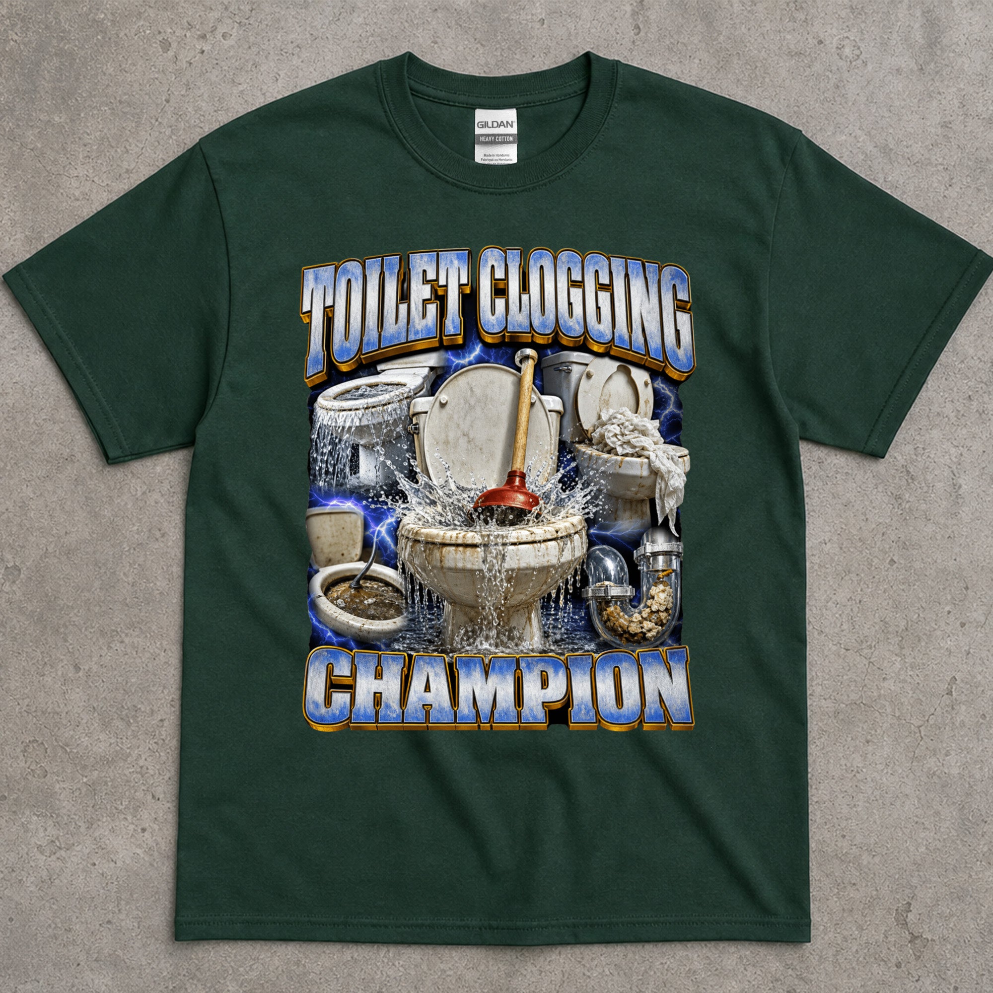 Toilet Clogging Champion T-Shirt