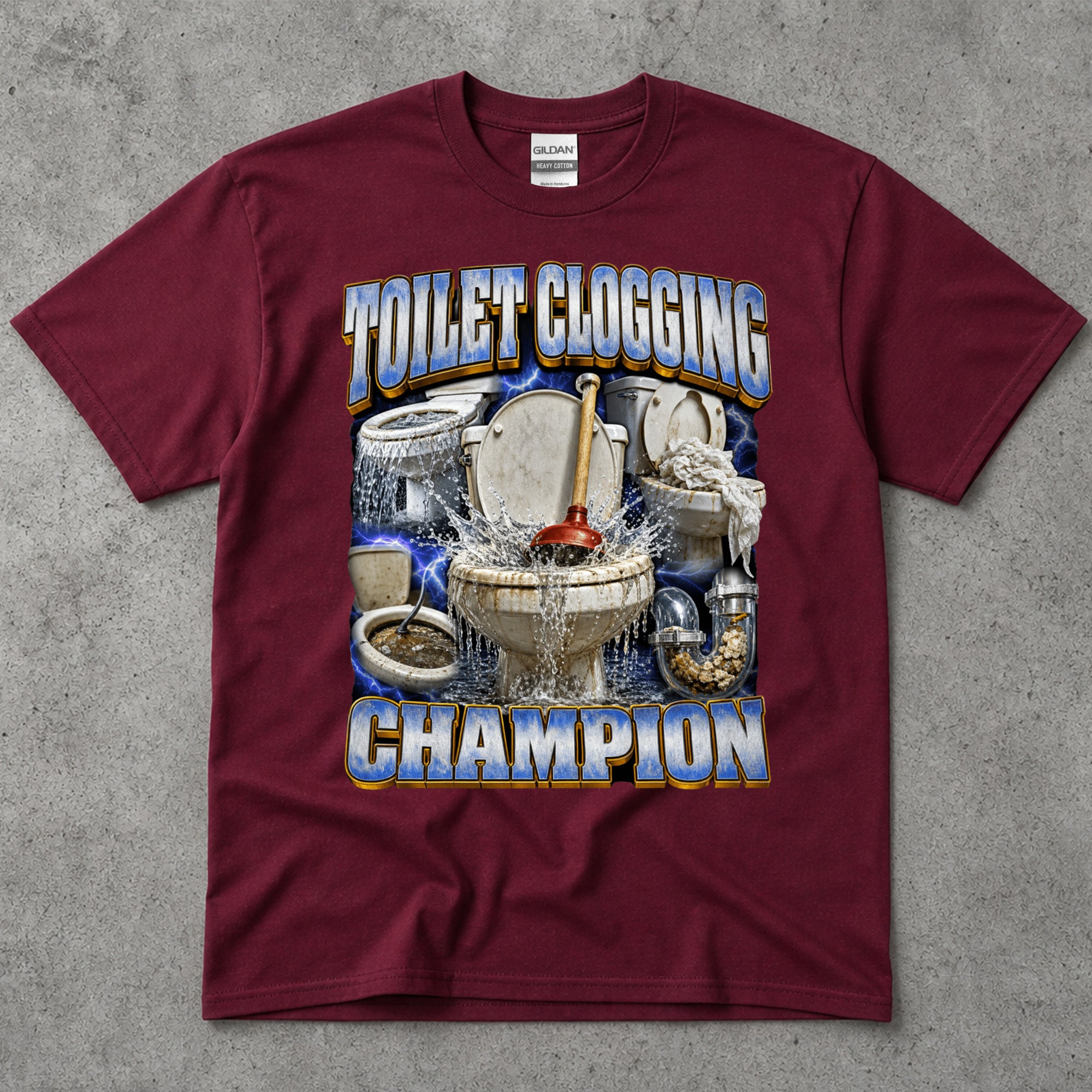 Toilet Clogging Champion T-Shirt
