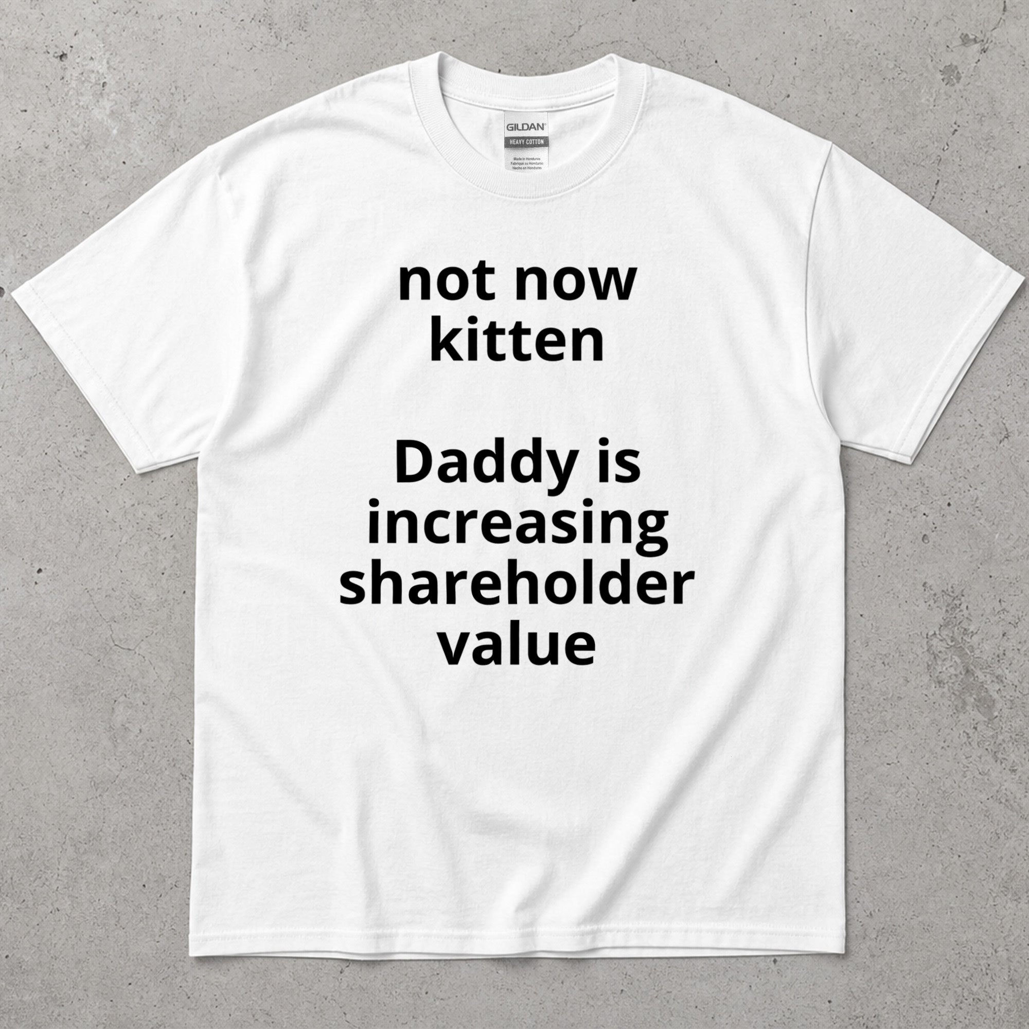 Hot How Kitten Daddy Is Increasing Shareholder Value T-Shirt